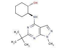 (1S*,2S*)-2-[(6-tert-butyl-1-methyl-1H-pyrazolo[3,4-d]pyrimidin-4-yl)amino]cyclohexanol