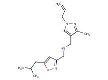 1-(1-allyl-3-methyl-1H-pyrazol-4-yl)-N-[(5-isobutylisoxazol-3-yl)methyl]methanamine