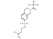 2-(2,2-dimethylpropanoyl)-N-(3-hydroxybutyl)-1,2,3,4-tetrahydroisoquinoline-7-sulfonamide