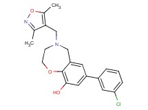 7-(3-chlorophenyl)-4-[(3,5-dimethylisoxazol-4-yl)methyl]-2,3,4,5-tetrahydro-1,4-benzoxazepin-9-ol