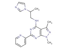 N-[2-(1H-imidazol-1-yl)propyl]-1,3-dimethyl-6-(2-pyridinyl)-1H-pyrazolo[3,4-d]pyrimidin-4-amine