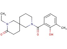 2-ethyl-8-(2-hydroxy-3-methylbenzoyl)-2,8-diazaspiro[5.5]undecan-3-one