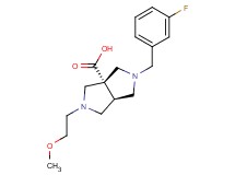 (3aS*,6aS*)-2-(3-fluorobenzyl)-5-(2-methoxyethyl)hexahydropyrrolo[3,4-c]pyrrole-3a(1H)-carboxylic acid