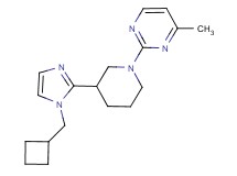 2-{3-[1-(cyclobutylmethyl)-1H-imidazol-2-yl]-1-piperidinyl}-4-methylpyrimidine
