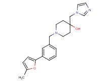 4-(1H-imidazol-1-ylmethyl)-1-[3-(5-methyl-2-furyl)benzyl]piperidin-4-ol