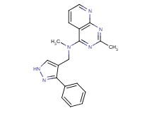 N,2-dimethyl-N-[(3-phenyl-1H-pyrazol-4-yl)methyl]pyrido[2,3-d]pyrimidin-4-amine