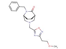 (1S*,5R*)-6-benzyl-3-{[3-(2-methoxyethyl)-1,2,4-oxadiazol-5-yl]methyl}-3,6-diazabicyclo[3.2.2]nonan-7-one