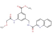 methyl 3-[(methoxyacetyl)amino]-5-{[(2-quinolinylcarbonyl)amino]methyl}benzoate