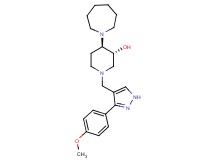 (3R*,4R*)-4-(1-azepanyl)-1-{[3-(4-methoxyphenyl)-1H-pyrazol-4-yl]methyl}-3-piperidinol