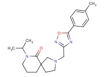 7-isopropyl-2-{[5-(4-methylphenyl)-1,2,4-oxadiazol-3-yl]methyl}-2,7-diazaspiro[4.5]decan-6-one