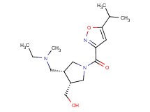 {(3R*,4R*)-4-{[ethyl(methyl)amino]methyl}-1-[(5-isopropylisoxazol-3-yl)carbonyl]pyrrolidin-3-yl}methanol