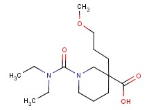 1-[(diethylamino)carbonyl]-3-(3-methoxypropyl)-3-piperidinecarboxylic acid