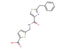 5-({[(2-benzyl-1,3-thiazol-4-yl)carbonyl]amino}methyl)-2-thiophenecarboxylic acid