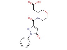 {4-[(5-oxo-1-phenyl-2,5-dihydro-1H-pyrazol-3-yl)carbonyl]-3-morpholinyl}acetic acid