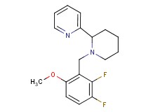 2-[1-(2,3-difluoro-6-methoxybenzyl)-2-piperidinyl]pyridine