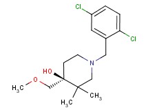 (4S*)-1-(2,5-dichlorobenzyl)-4-(methoxymethyl)-3,3-dimethylpiperidin-4-ol