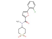 5-(2-chlorophenyl)-N-(1,1-dioxidotetrahydro-2H-thiopyran-4-yl)-N-methyl-2-furamide