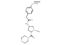 2-(4-methoxyphenyl)-N-[(3S,5S)-1-methyl-5-(morpholin-4-ylcarbonyl)pyrrolidin-3-yl]acetamide