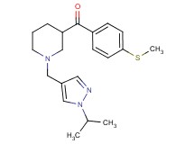 {1-[(1-isopropyl-1H-pyrazol-4-yl)methyl]-3-piperidinyl}[4-(methylthio)phenyl]methanone