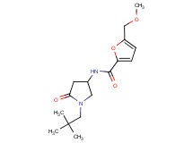 N-[1-(2,2-dimethylpropyl)-5-oxo-3-pyrrolidinyl]-5-(methoxymethyl)-2-furamide