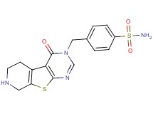 4-[(4-oxo-5,6,7,8-tetrahydropyrido[4',3':4,5]thieno[2,3-d]pyrimidin-3(4H)-yl)methyl]benzenesulfonamide hydrochloride