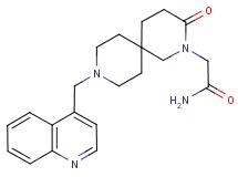 2-[3-oxo-9-(quinolin-4-ylmethyl)-2,9-diazaspiro[5.5]undec-2-yl]acetamide