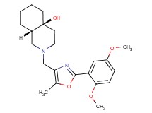 (4aS*,8aS*)-2-{[2-(2,5-dimethoxyphenyl)-5-methyl-1,3-oxazol-4-yl]methyl}octahydroisoquinolin-4a(2H)-ol