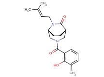 (1S*,5R*)-3-(2-hydroxy-3-methylbenzoyl)-6-(3-methyl-2-buten-1-yl)-3,6-diazabicyclo[3.2.2]nonan-7-one