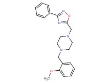 1-(2-methoxybenzyl)-4-[(3-phenyl-1,2,4-oxadiazol-5-yl)methyl]piperazine