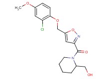 [1-({5-[(2-chloro-4-methoxyphenoxy)methyl]-3-isoxazolyl}carbonyl)-2-piperidinyl]methanol