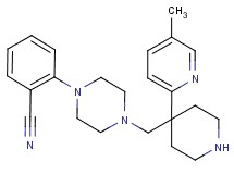 2-(4-{[4-(5-methyl-2-pyridinyl)-4-piperidinyl]methyl}-1-piperazinyl)benzonitrile dihydrochloride
