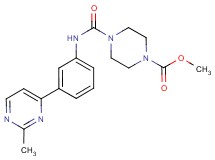 methyl 4-({[3-(2-methylpyrimidin-4-yl)phenyl]amino}carbonyl)piperazine-1-carboxylate