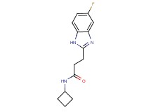 N-cyclobutyl-3-(5-fluoro-1H-benzimidazol-2-yl)propanamide
