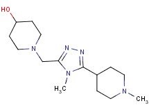 1-{[4-methyl-5-(1-methylpiperidin-4-yl)-4H-1,2,4-triazol-3-yl]methyl}piperidin-4-ol