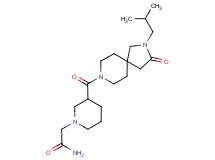 2-{3-[(2-isobutyl-3-oxo-2,8-diazaspiro[4.5]dec-8-yl)carbonyl]piperidin-1-yl}acetamide