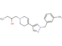 1-[4-[1-(3-methylbenzyl)-1H-pyrazol-4-yl]-3,6-dihydropyridin-1(2H)-yl]butan-2-ol