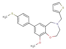 9-methoxy-7-[4-(methylthio)phenyl]-4-(2-thienylmethyl)-2,3,4,5-tetrahydro-1,4-benzoxazepine