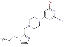2-amino-6-{4-[(1-propyl-1H-imidazol-2-yl)methyl]piperazin-1-yl}pyrimidin-4-ol