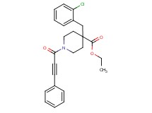ethyl 4-(2-chlorobenzyl)-1-(3-phenyl-2-propynoyl)-4-piperidinecarboxylate