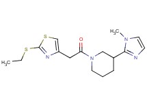 1-{[2-(ethylthio)-1,3-thiazol-4-yl]acetyl}-3-(1-methyl-1H-imidazol-2-yl)piperidine