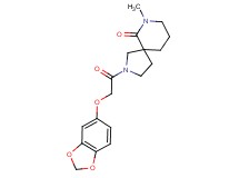 2-[(1,3-benzodioxol-5-yloxy)acetyl]-7-methyl-2,7-diazaspiro[4.5]decan-6-one