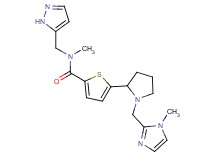 N-methyl-5-{1-[(1-methyl-1H-imidazol-2-yl)methyl]-2-pyrrolidinyl}-N-(1H-pyrazol-5-ylmethyl)-2-thiophenecarboxamide