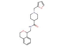 N-(3,4-dihydro-1H-isochromen-1-ylmethyl)-1-(2-furylmethyl)-4-piperidinecarboxamide