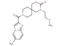 2-(2-methoxyethyl)-9-[(6-methylimidazo[1,2-a]pyridin-2-yl)carbonyl]-2,9-diazaspiro[5.5]undecan-3-one