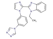 1-ethyl-2-{1-[3-(4H-1,2,4-triazol-4-yl)phenyl]-1H-imidazol-2-yl}-1H-benzimidazole