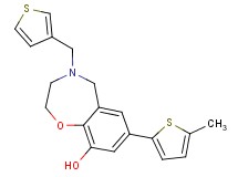 7-(5-methyl-2-thienyl)-4-(3-thienylmethyl)-2,3,4,5-tetrahydro-1,4-benzoxazepin-9-ol