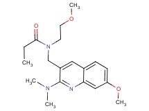 N-{[2-(dimethylamino)-7-methoxy-3-quinolinyl]methyl}-N-(2-methoxyethyl)propanamide