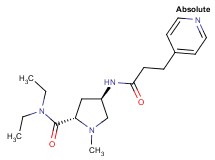 (4R)-N,N-diethyl-1-methyl-4-[(3-pyridin-4-ylpropanoyl)amino]-L-prolinamide