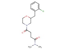 4-[2-(2-chlorobenzyl)-4-morpholinyl]-N,N-dimethyl-4-oxobutanamide