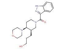 3-[(3R*,4S*)-1-(1H-indazol-3-ylcarbonyl)-4-morpholin-4-ylpiperidin-3-yl]propan-1-ol